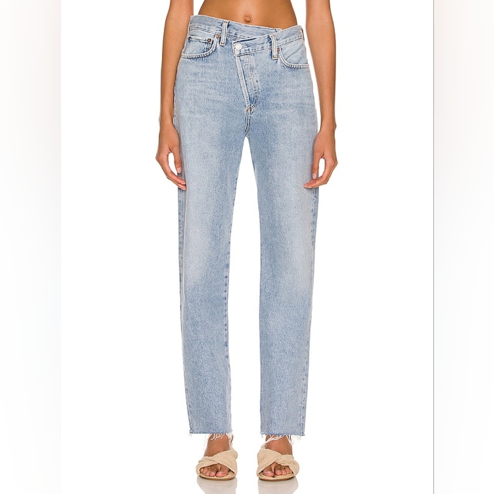 AGOLDE Criss Cross Straight Jeans